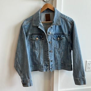 Gap Cropped Oversized Denim Jacket